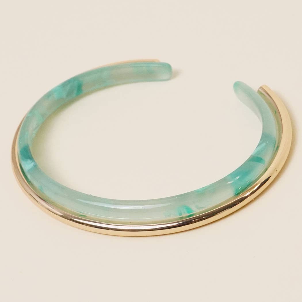 Resin Layering Bracelet Cuff