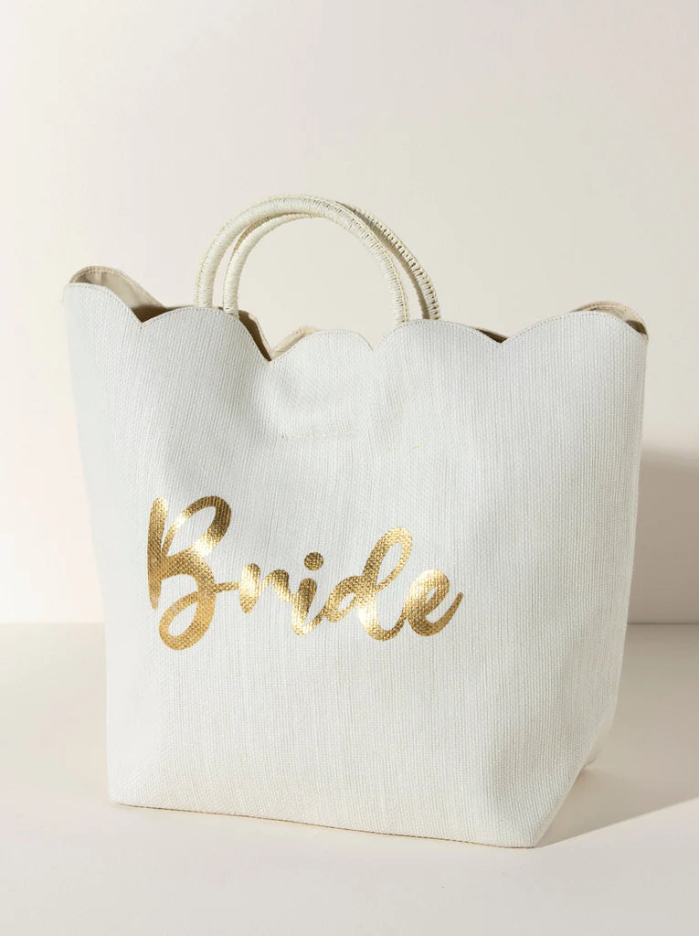 Bride Scalloped Tote