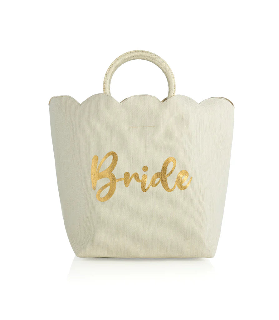 Bride Scalloped Tote