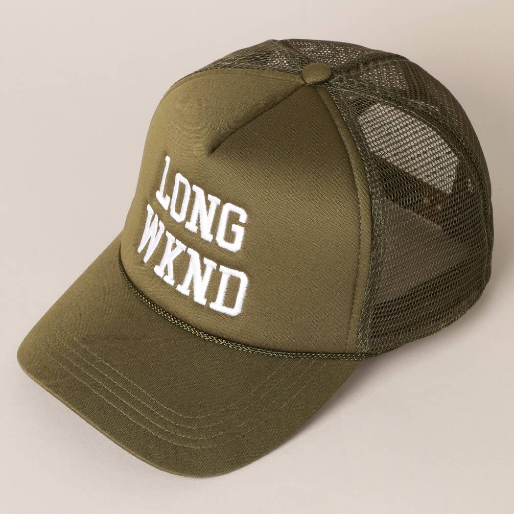 LONG WKND Foam Trucker Cap