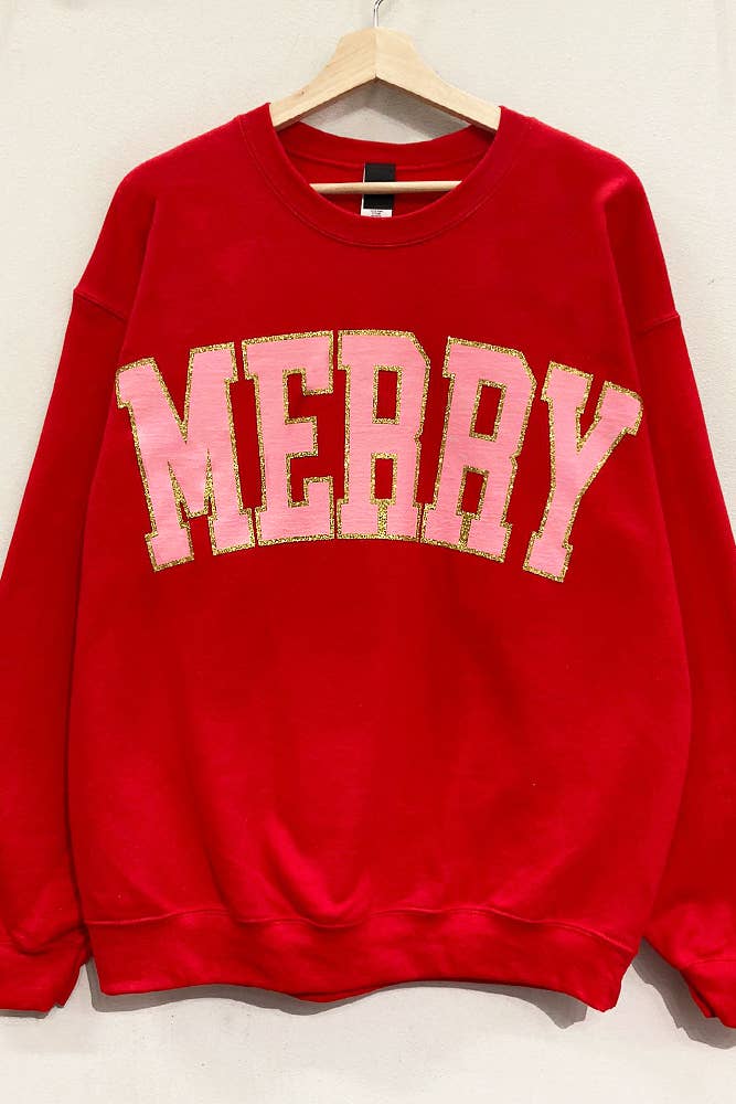 Merry Glitter Holiday Sweatshirt