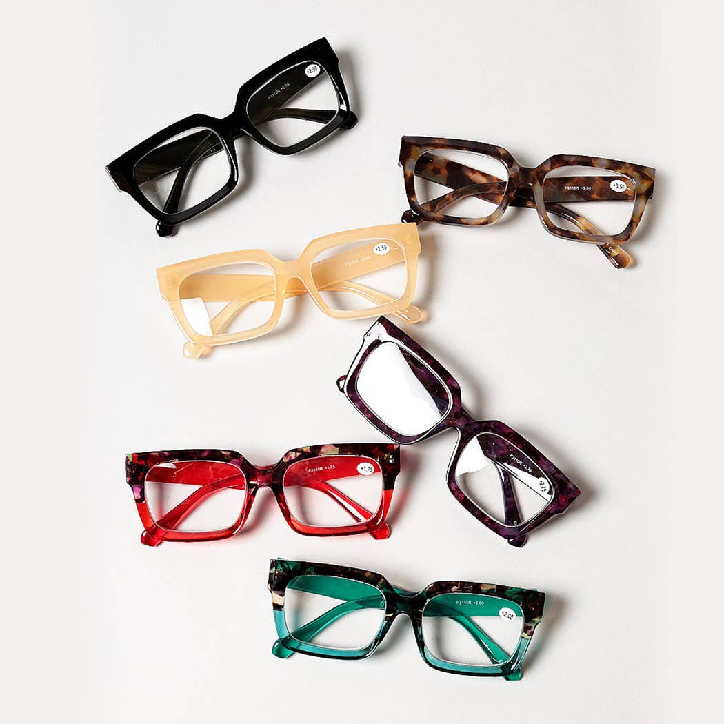 Women's Bold Square Frame Reading Glasses