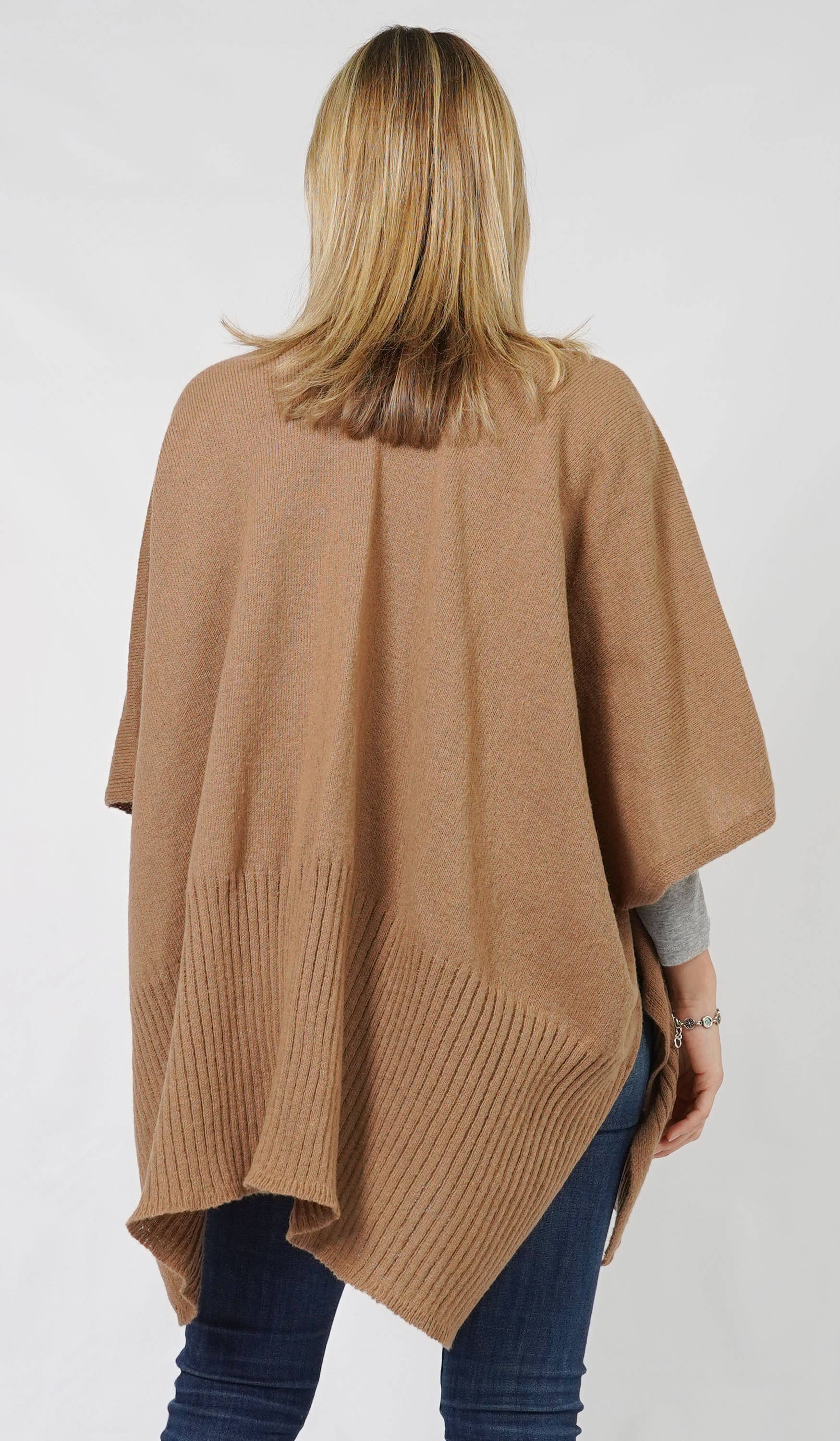 Knit Vest w/Pockets (camel)