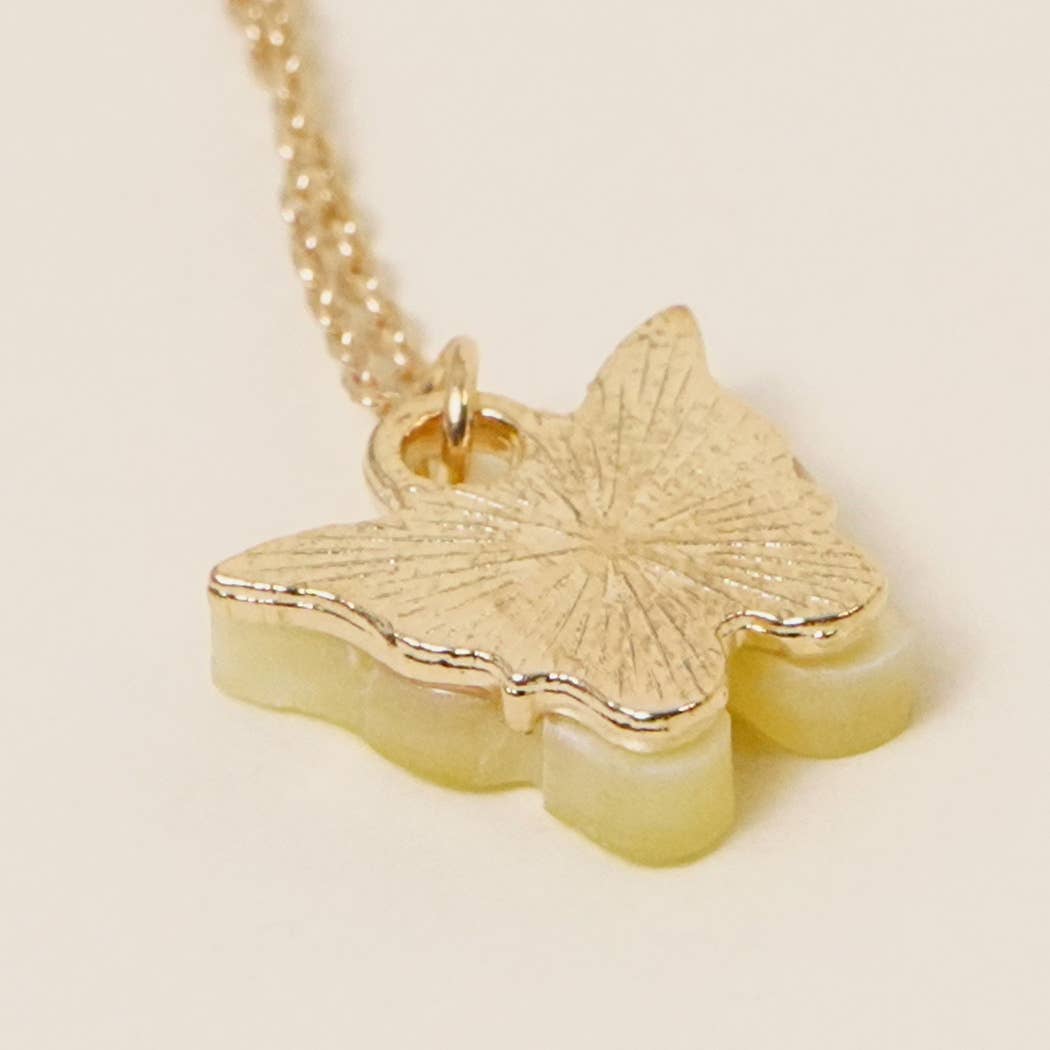 Gold-Tone Anklet With Butterfly Charm