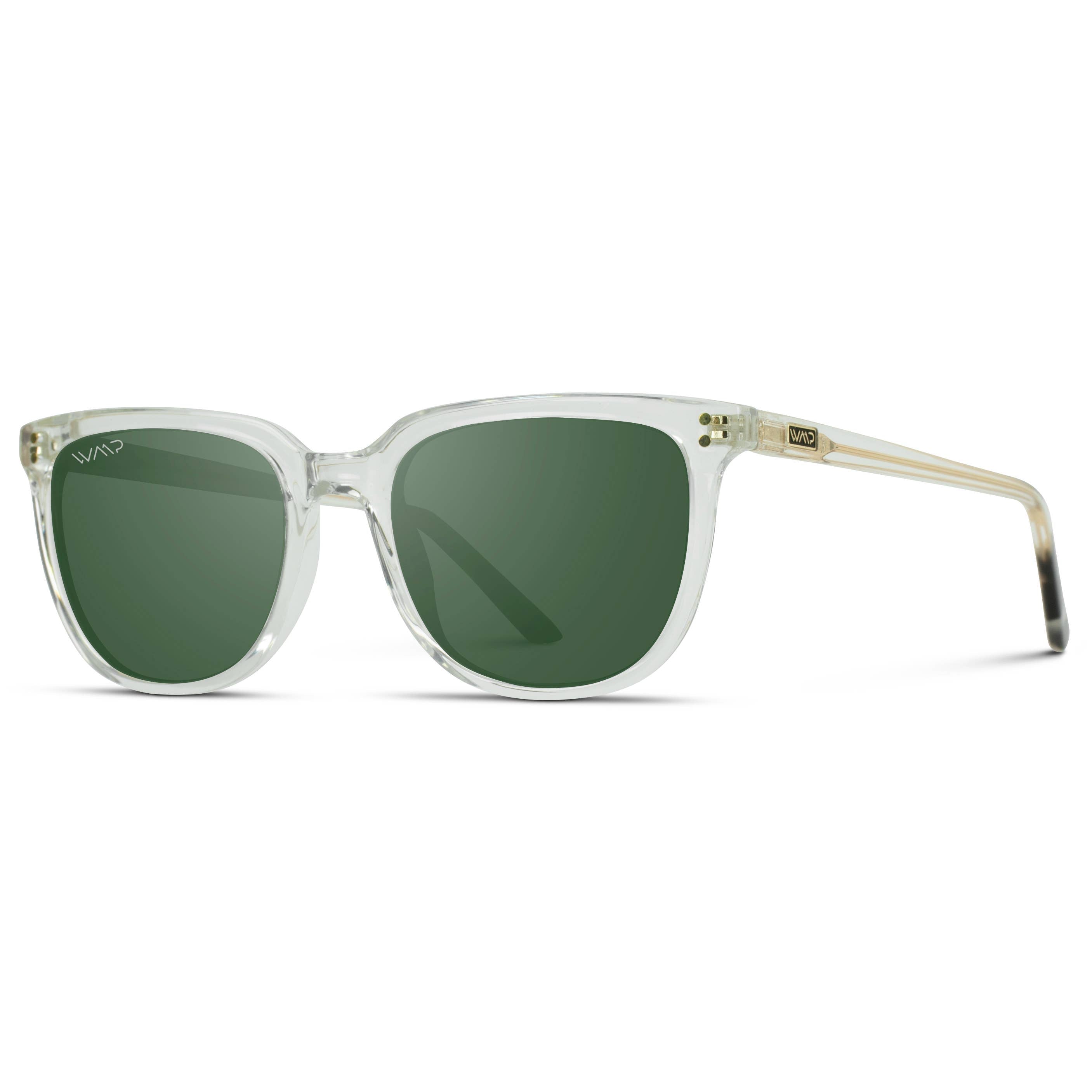 Abner - Classic Retro Square Design Grey Frame Sunglasses