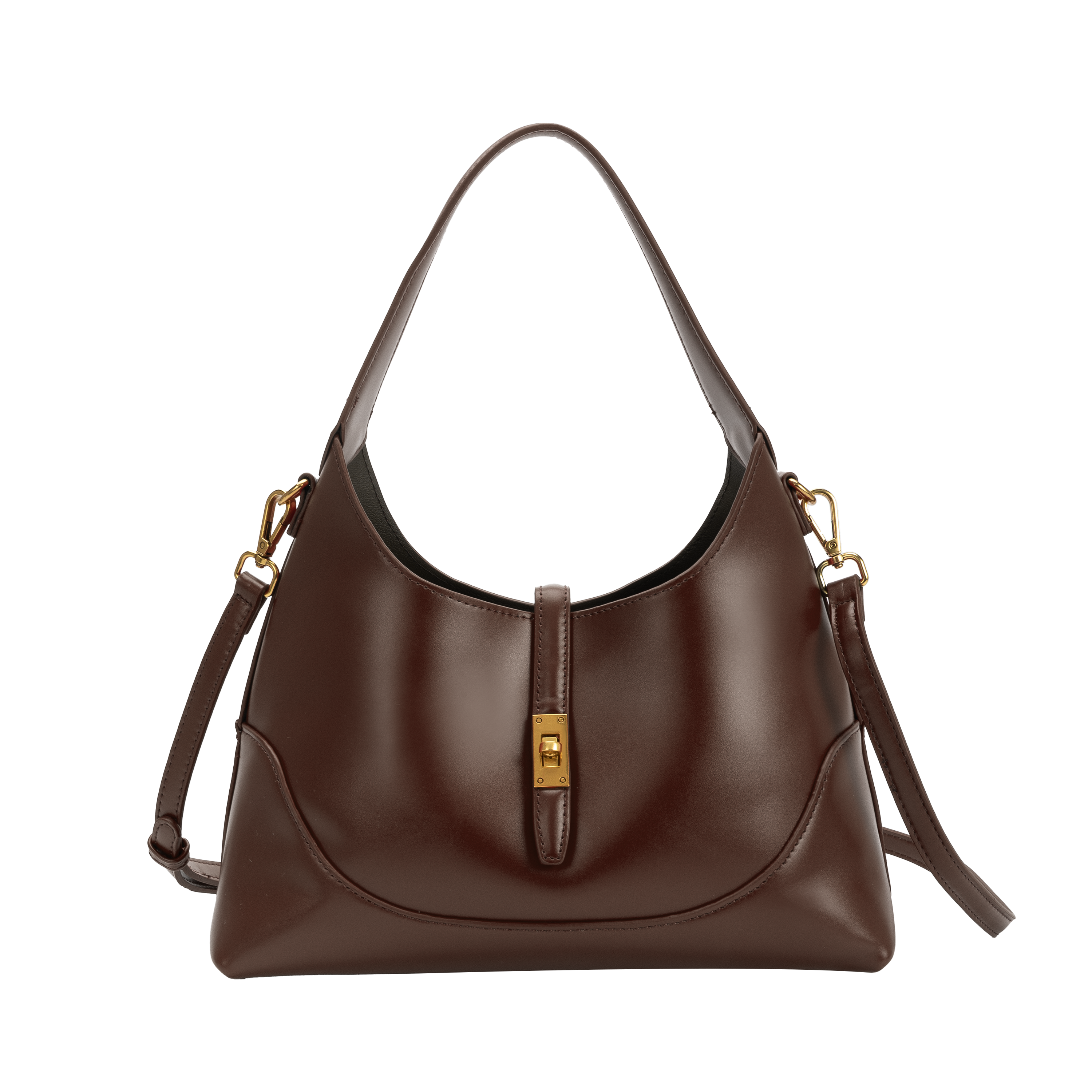 Caroline Espresso Recycled Vegan Shoulder Bag