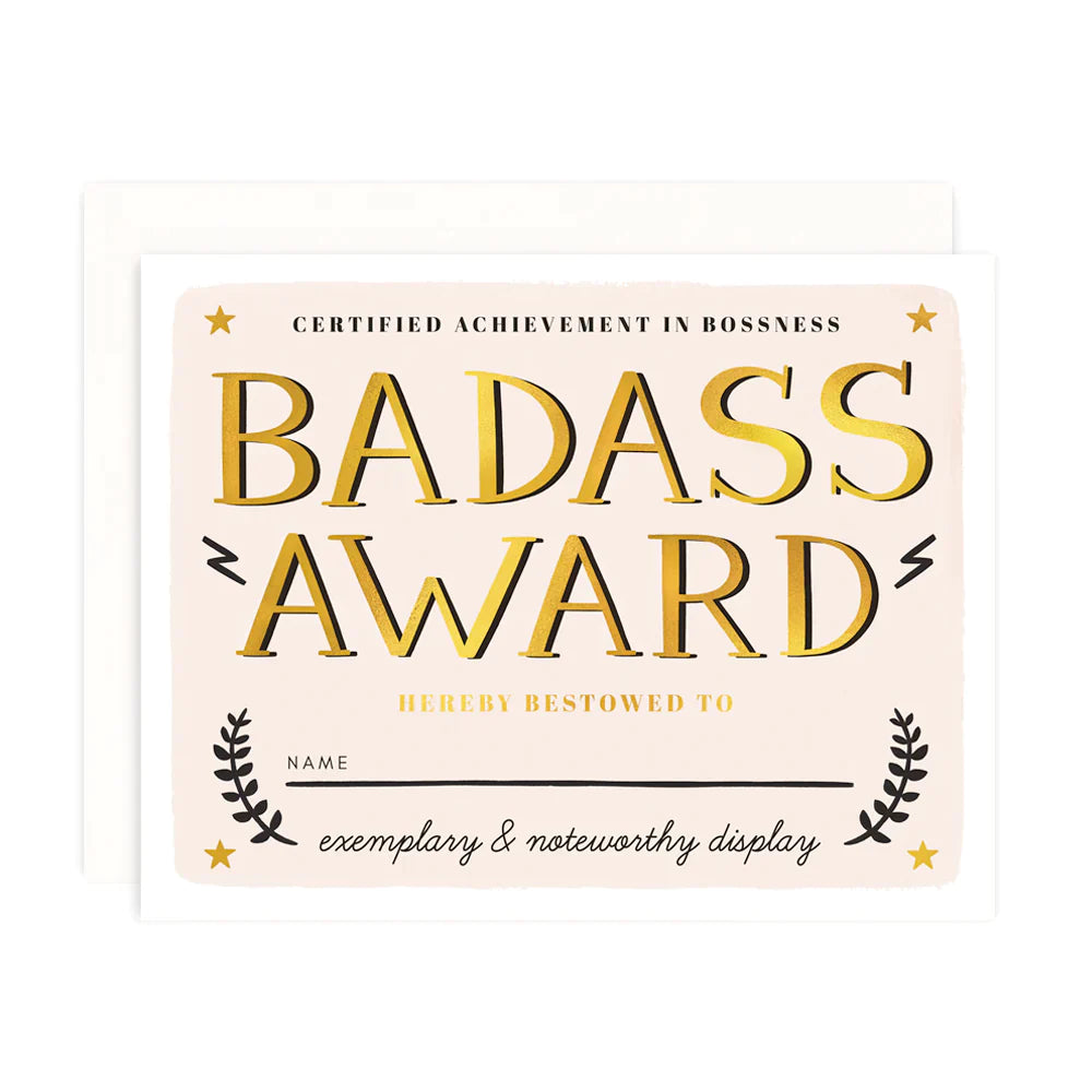 Gold Foil Greeting Card